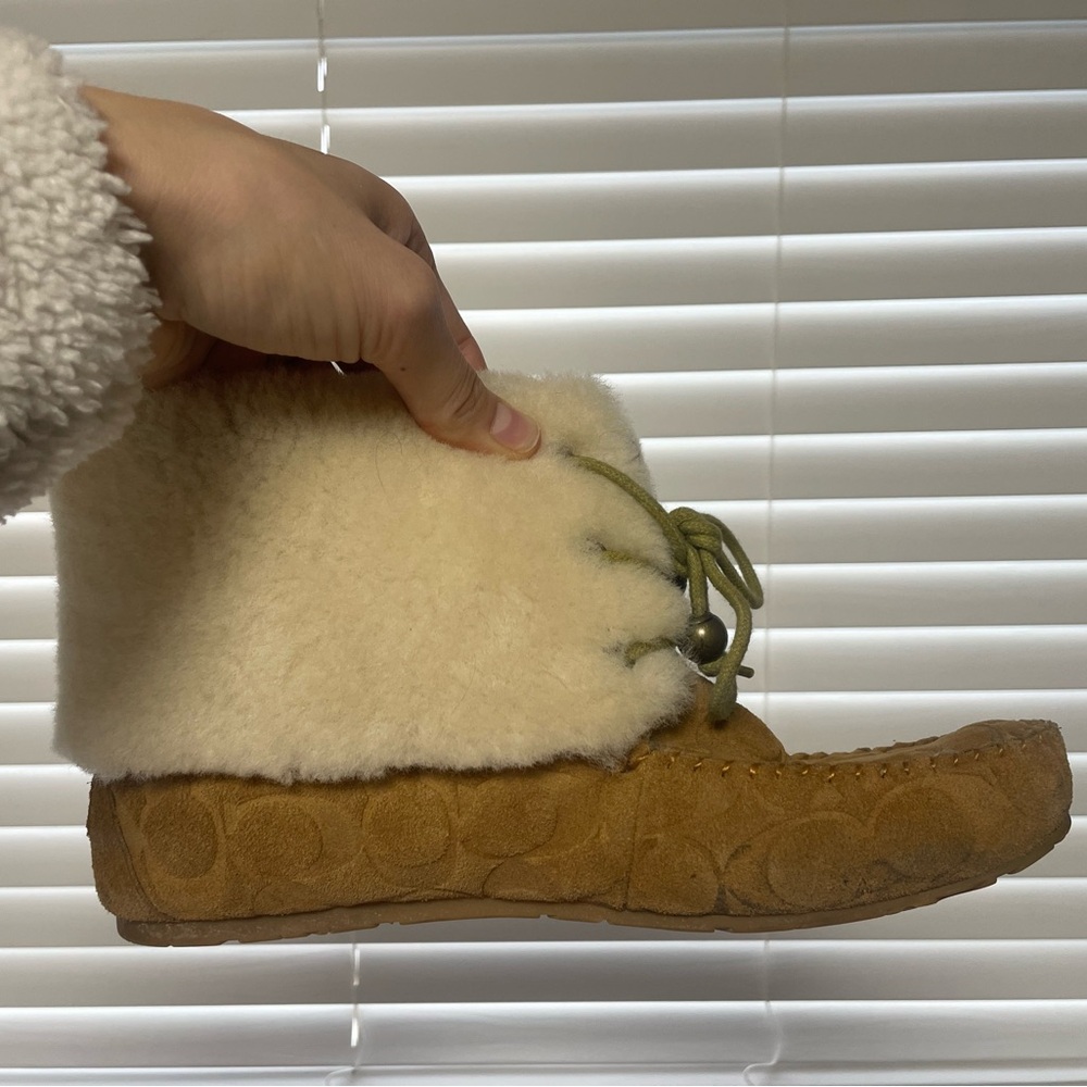 Coach Fluffy Booties